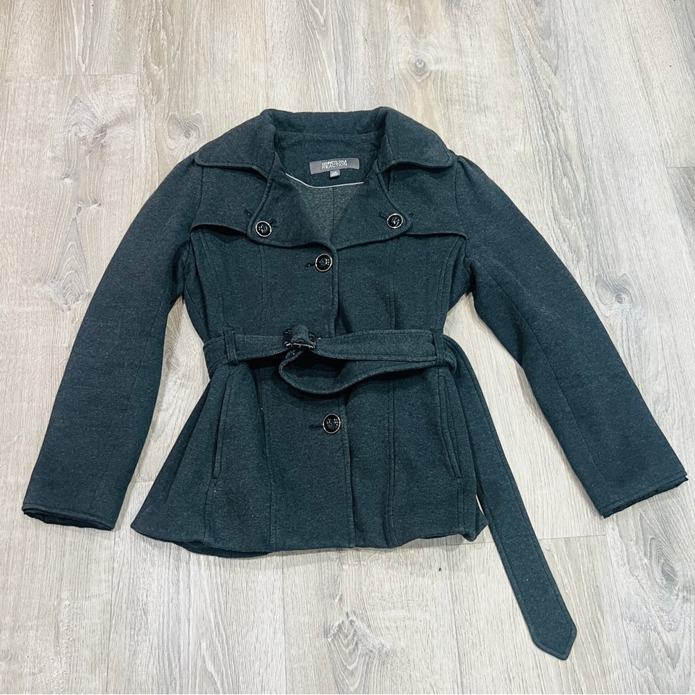 Kenneth Cole Reaction Women's gray Coat jacket outerwear Size Large